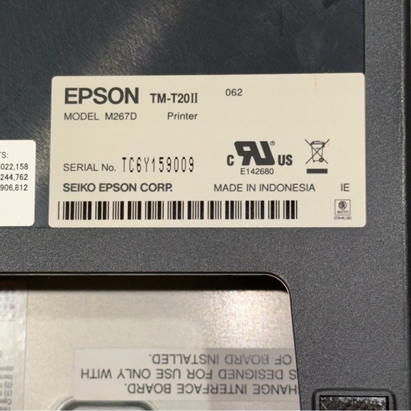 Epson TM-T20II Direct Thermal Printer USB - Monochrome - Desktop - - Picture 12 of 14